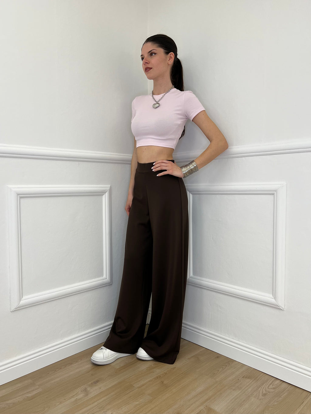 Pantalone Palazzo Punto Milano 1071 Moro