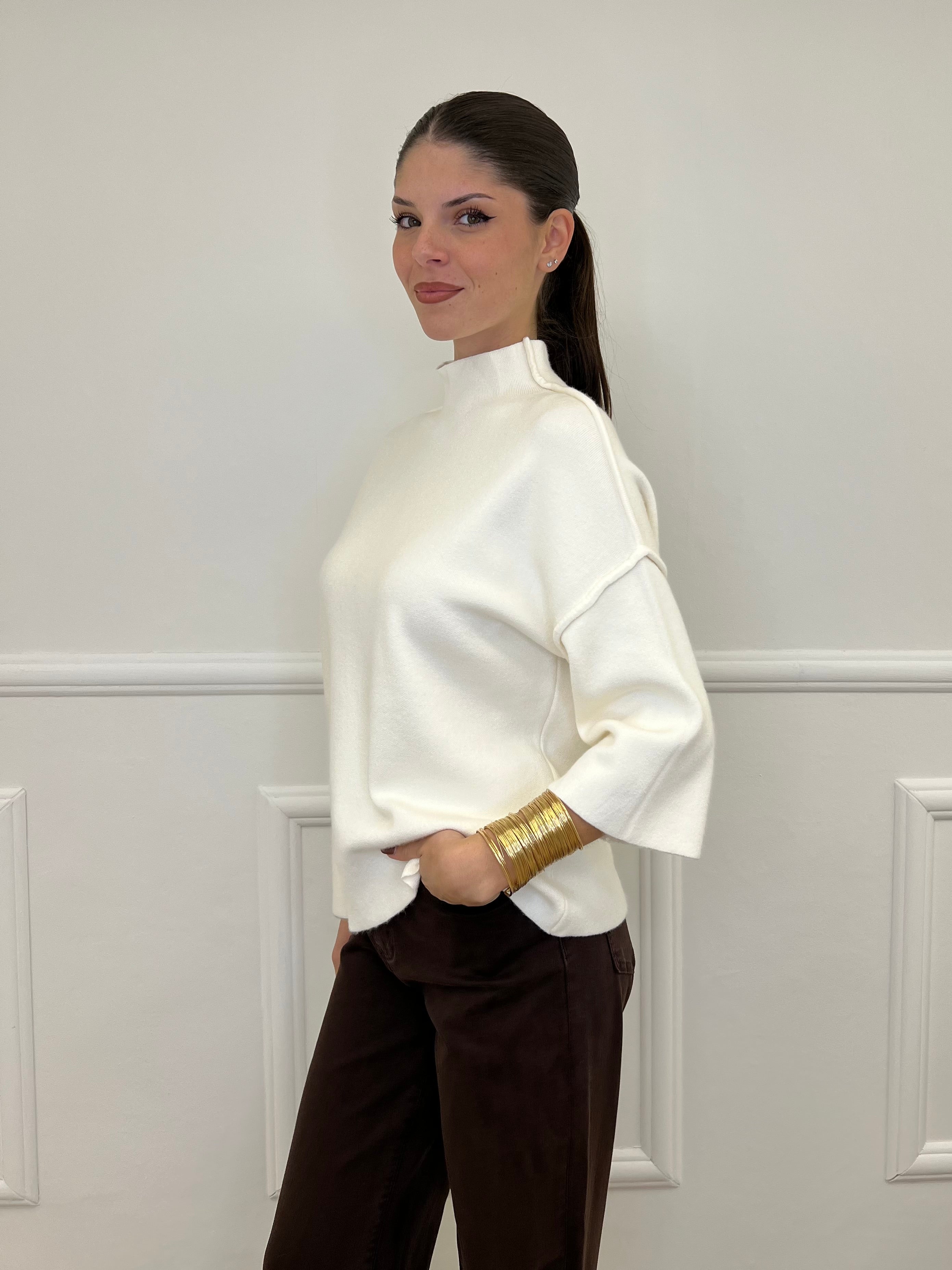 Maglia Profili 8162 Panna