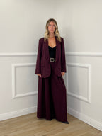 Blazer Over Sciallato 25433 Burgundy