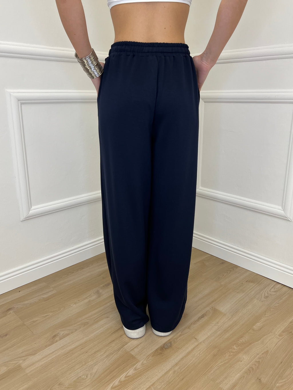 Pantalone a Palazzo Viscosa 25413 Blu