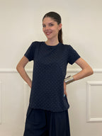 T-shirt Strass 8142 Blu