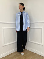 Pantalone Fluido 22059 Blu