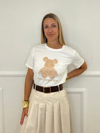T-shirt Teddy Paillettes K6832