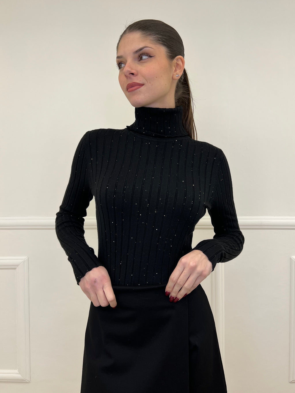 Dolcevita Coste Paillettes 5270 Nero