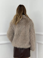 Pelliccia con Colletto 6033 Ecru