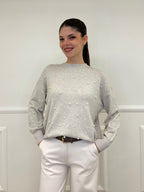 Maglia Perle Girocollo 7313 Ecru