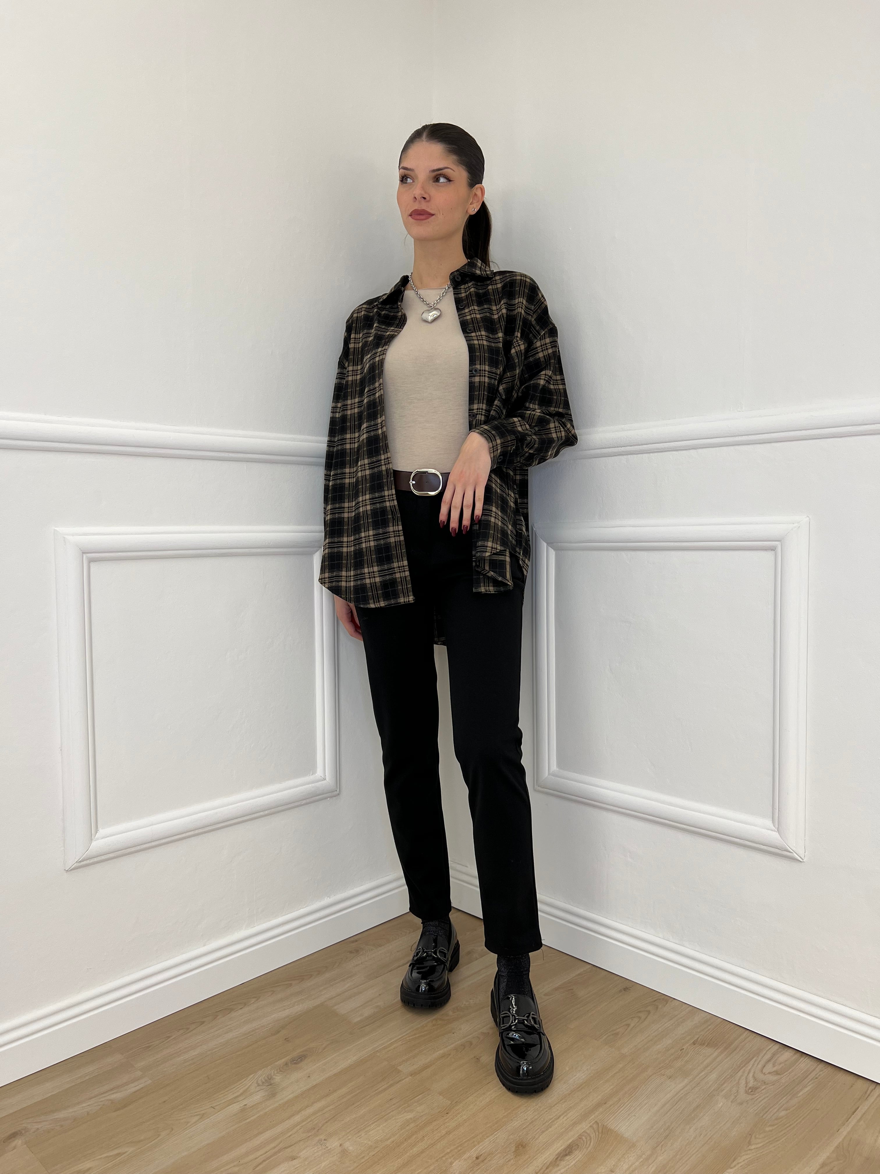 Pantalone Flanella 577 Nero