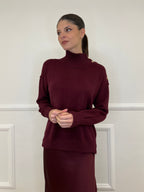 Maglia Bottoni YS9696 Burgundy