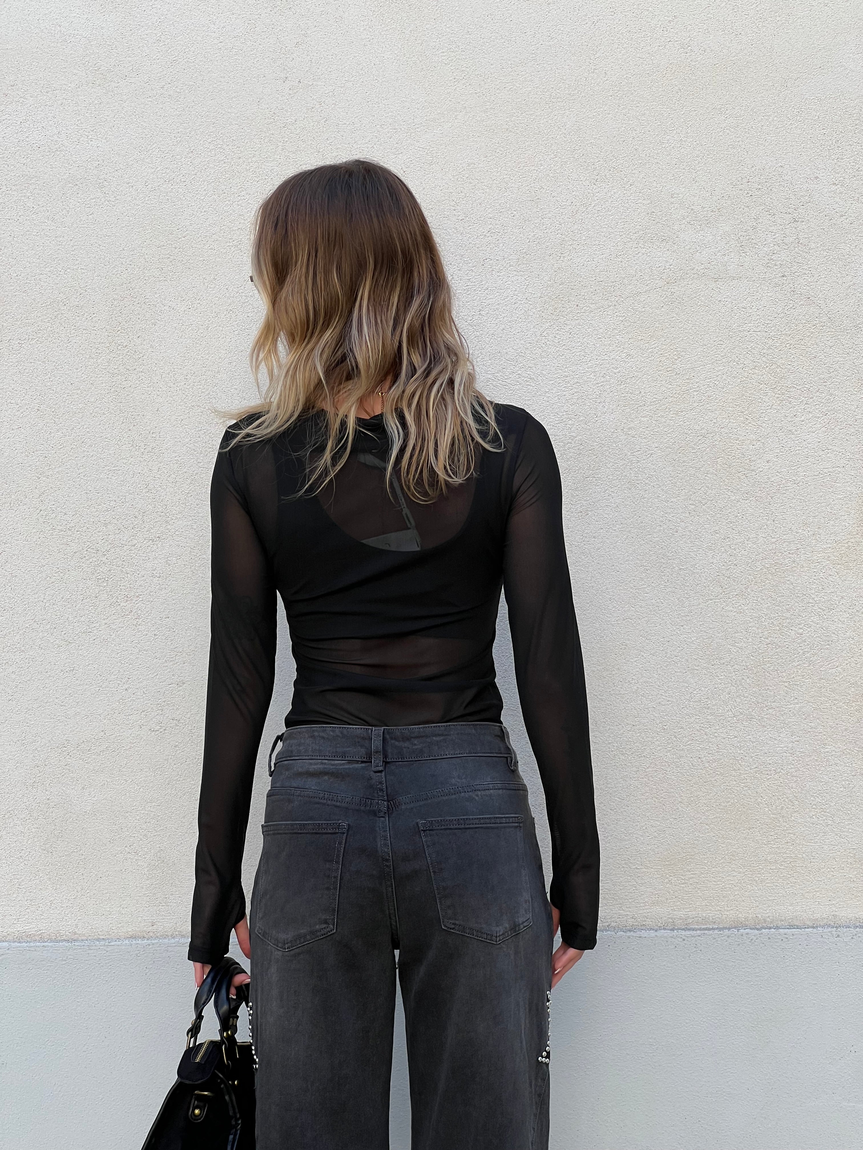 Maglia Tulle Lumina LC260454 Nero