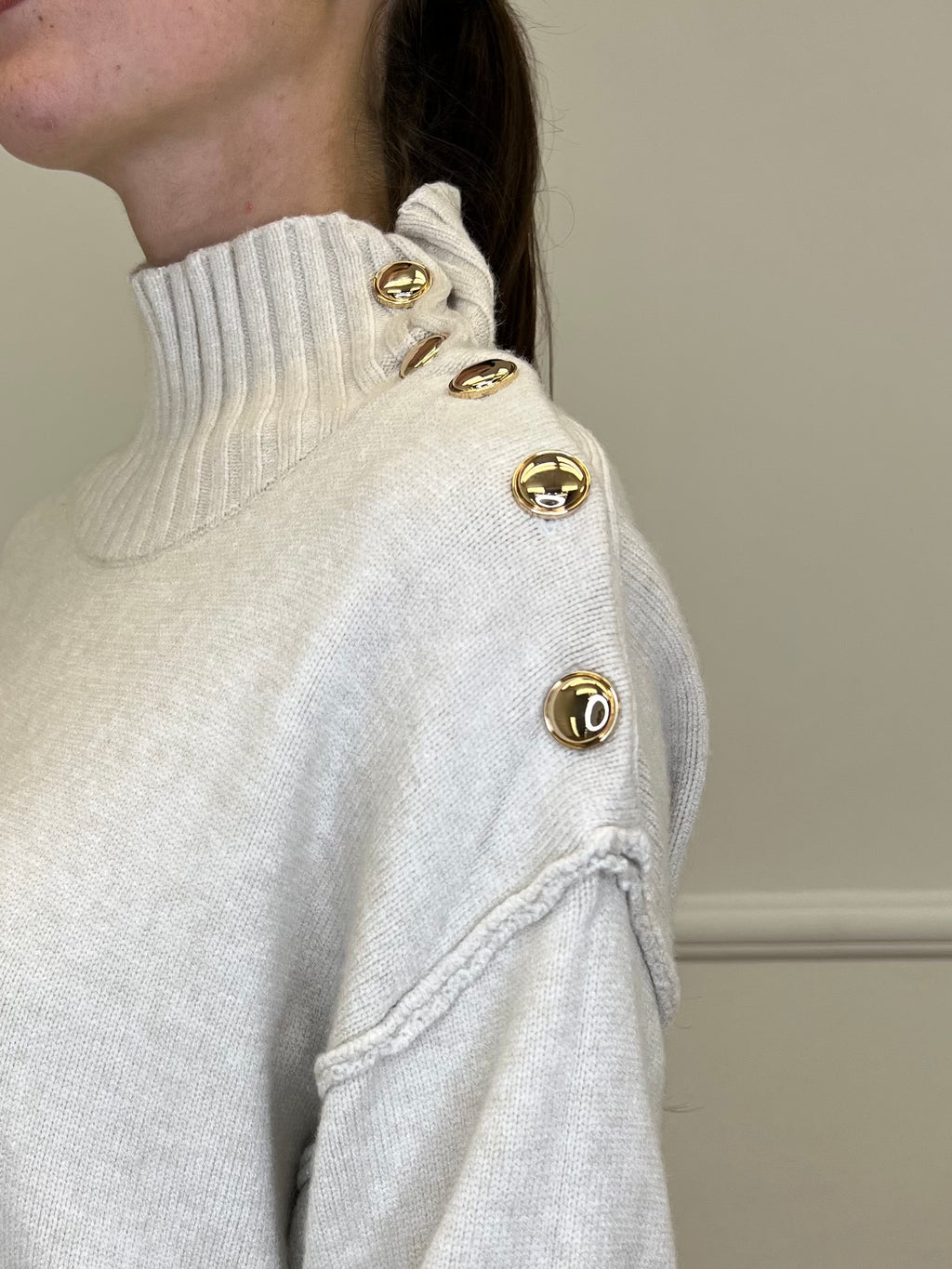 Maglia Bottoni YS9696 Ecru