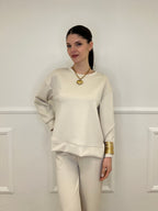 Tuta Over Girocollo 19143 Beige