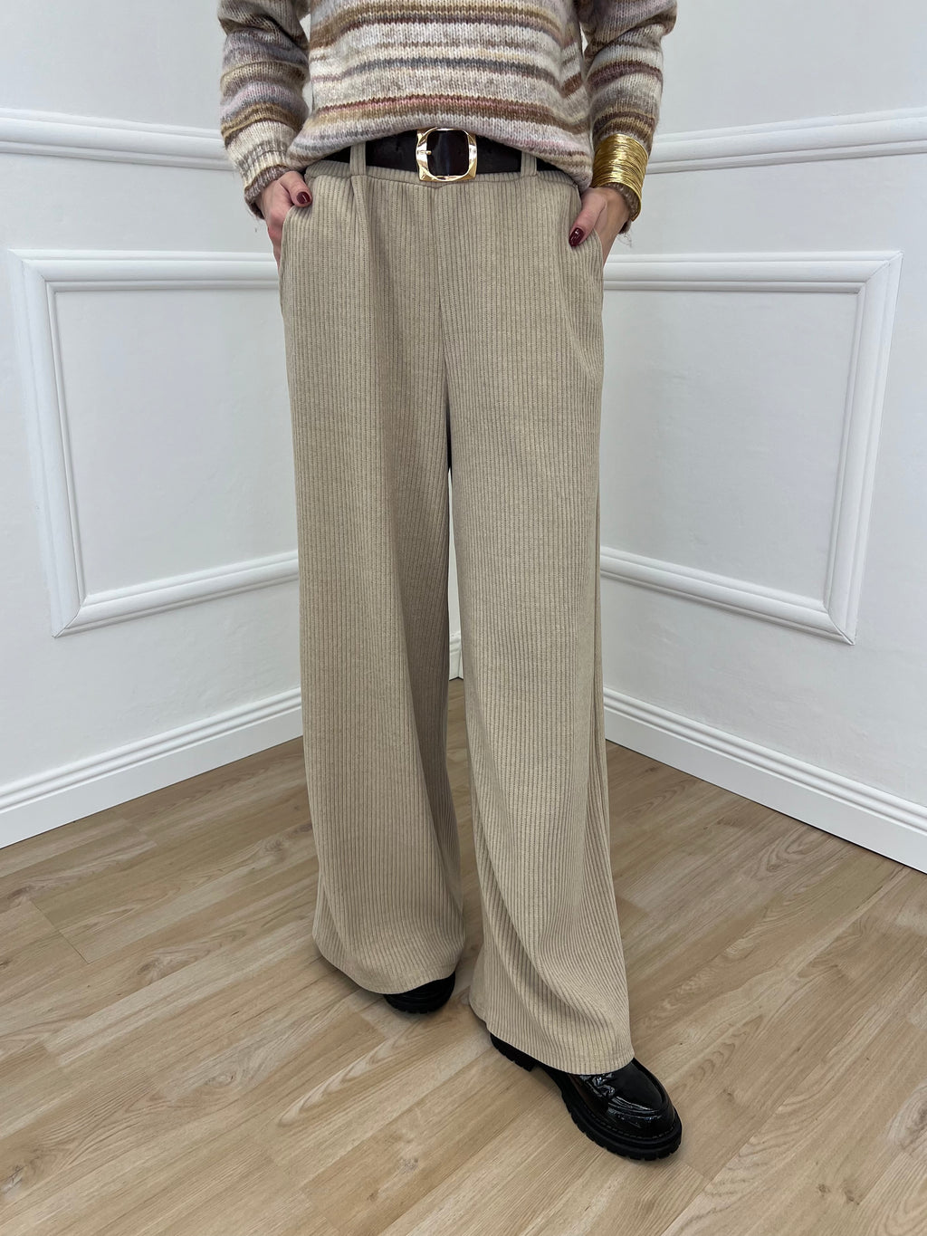 Pantalone Corduroy 6156 Beige