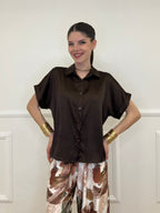 Completo Satin Pantalone Fantasia 17397 Moro