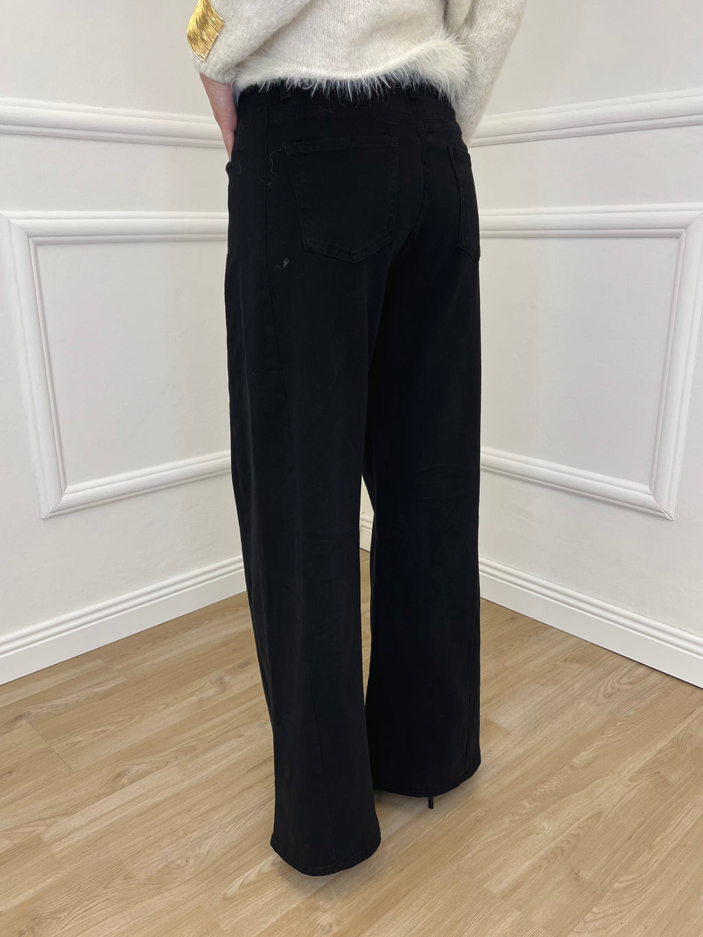 Jeans a Palazzo 2297 Nero