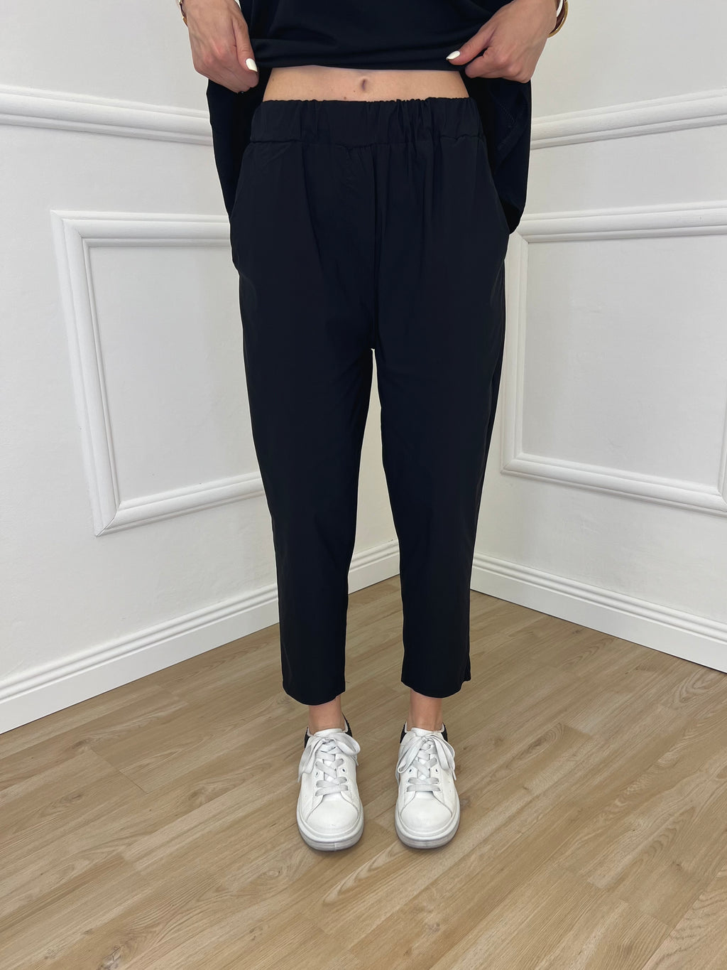 Pantalone Regular Bengalina 9230 Nero