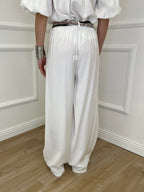 Pantalone Cupro Fusciacca 20527 Bianco