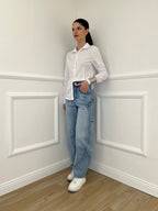 Jeans Balloon Strass Tasche 26400