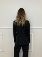 Tailleur Gessato Monopetto 83459 Nero