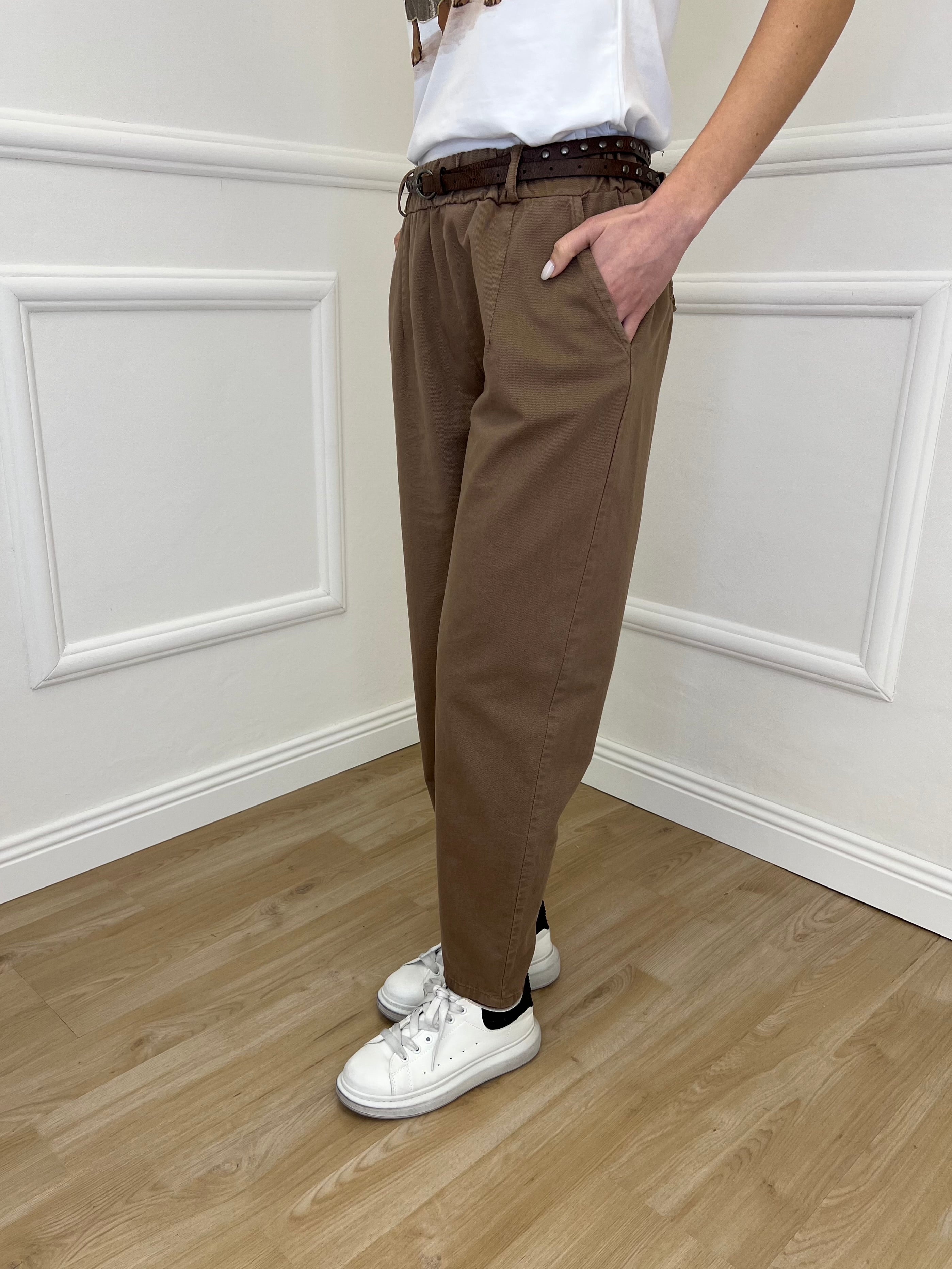 Pantalone Baggy Twill A102 Fango