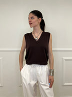 Maglia Derby Smanicata 6291 Marrone