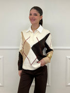 Maglia Camicia Losanghe 11116 Moro