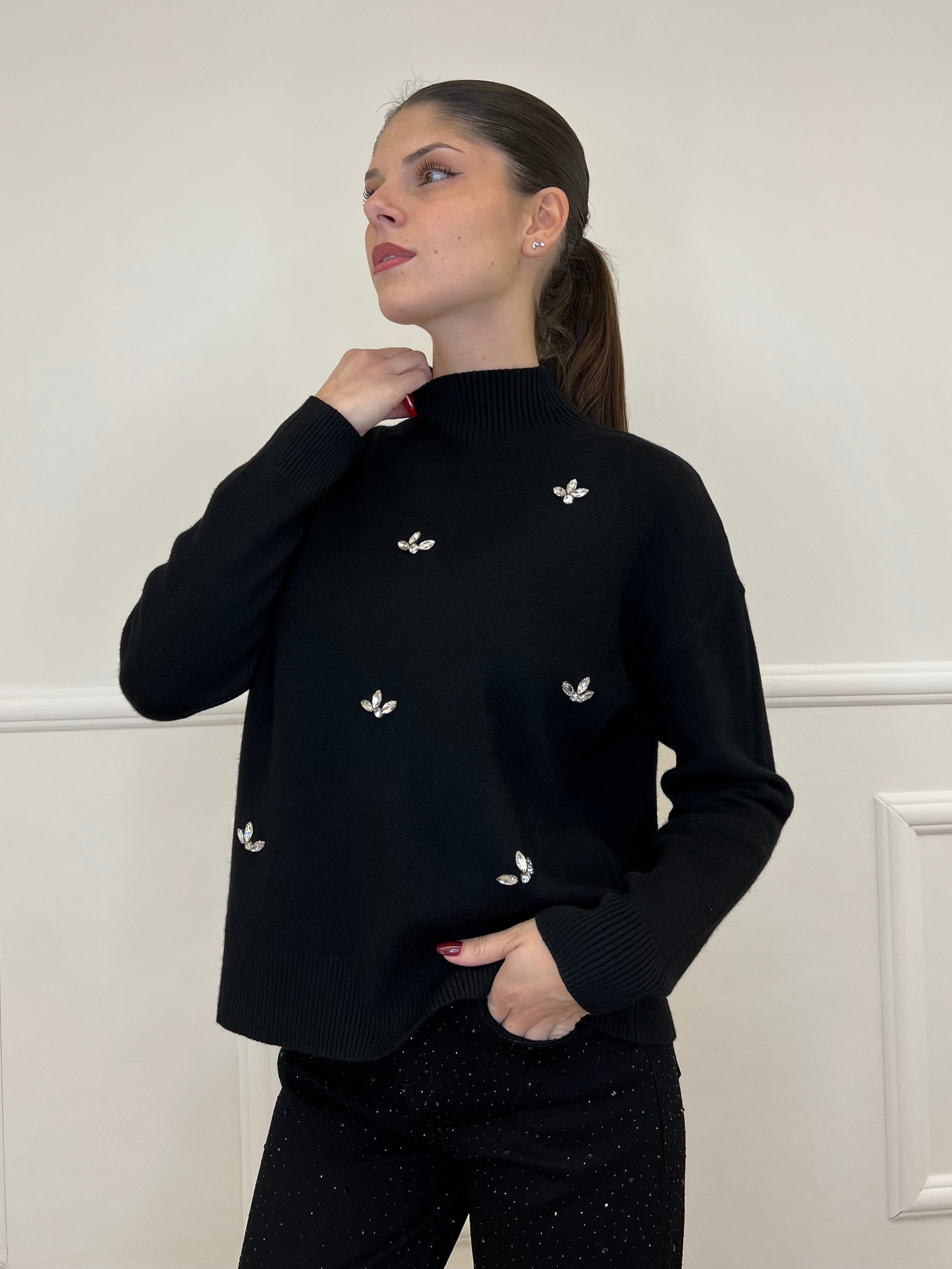 Lupetto Cristalli 28137 Nero