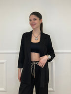 Blazer in Viscosa 27435 Nero
