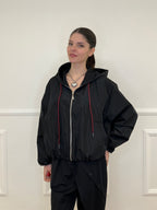 Giubbino Taffetà Cappuccio 5029 Nero