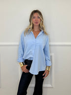 Camicia Over Oxford Tasca 17117 Azzurro