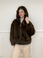 Pelliccia Bomber 00322 Moro