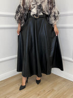 Gonna Ecopelle 8880 Nero - Bazar Abbigliamento