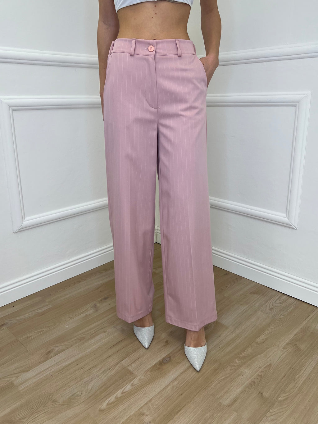 Tailleur Gessato G27636 Rosa