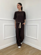 Pantalone Cupro Fusciacca 20527 Moro
