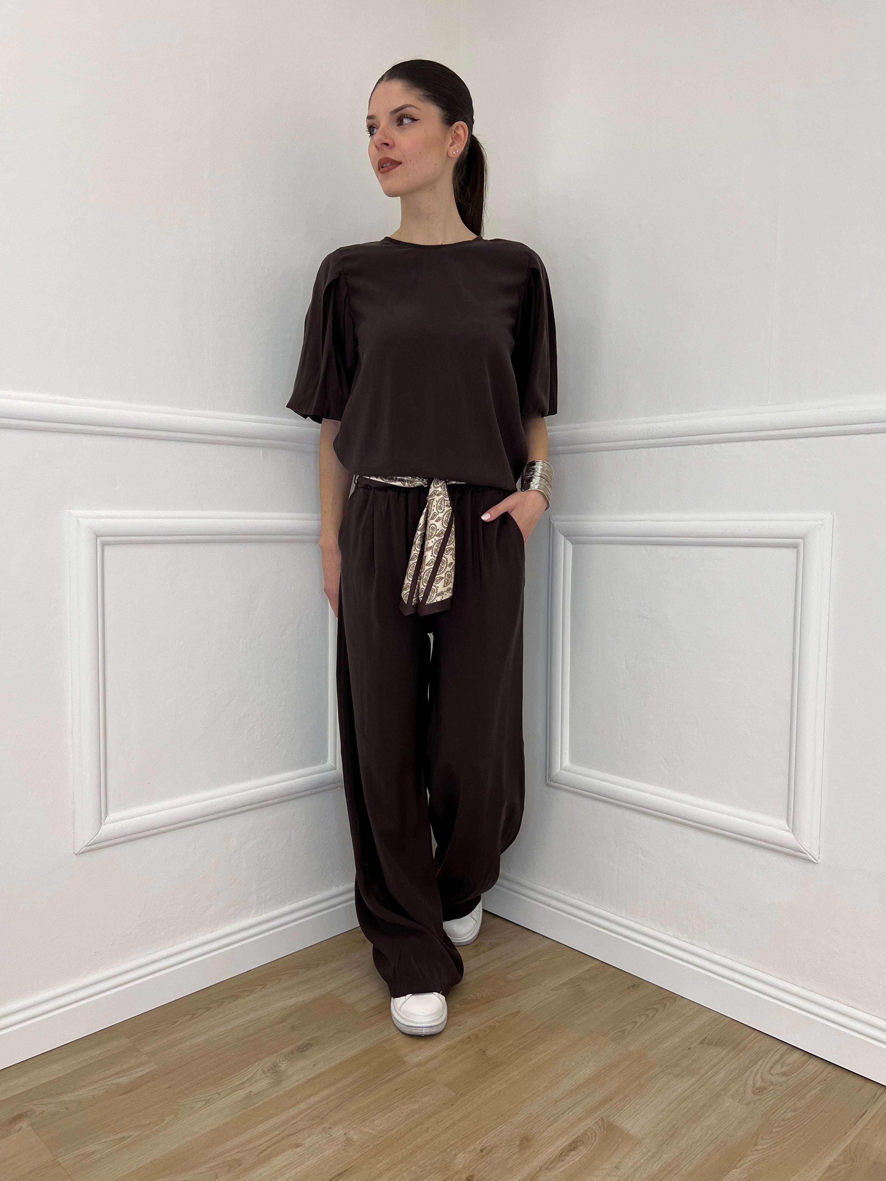 Pantalone Cupro Fusciacca 20527 Moro