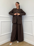 Giacca Sciallata 25433 Marrone - Bazar Abbigliamento