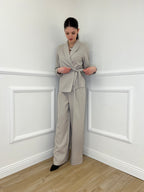 Tailleur con Fiocco 570851 Taupe