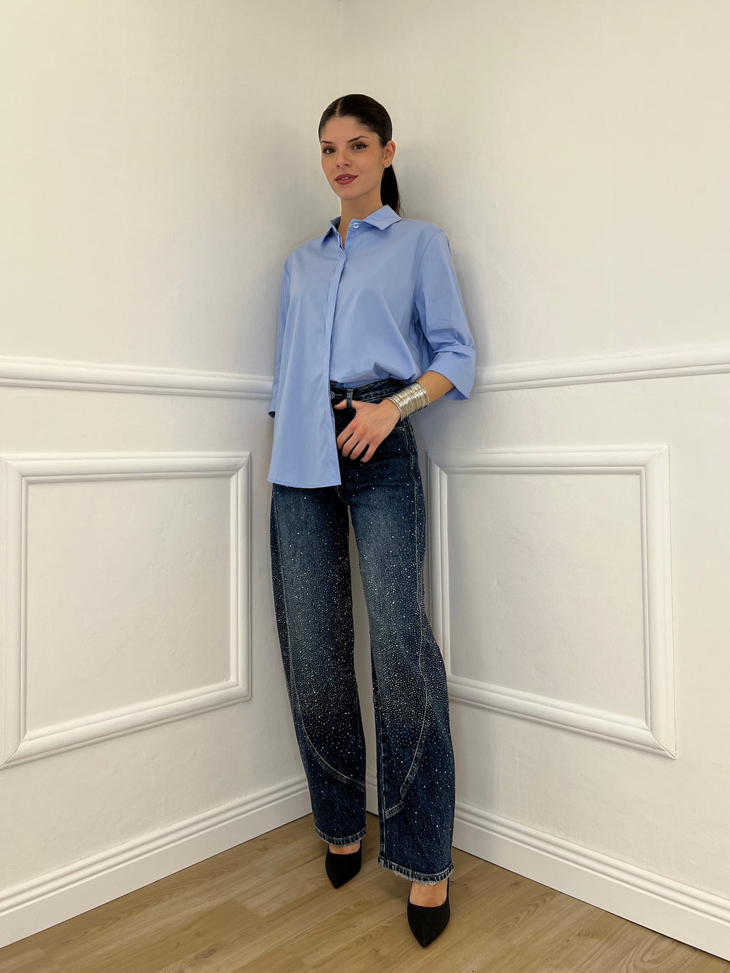 Camicia Over 50320 Azzurro