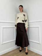 Maglia Shetland Cuori 2405 Ecru