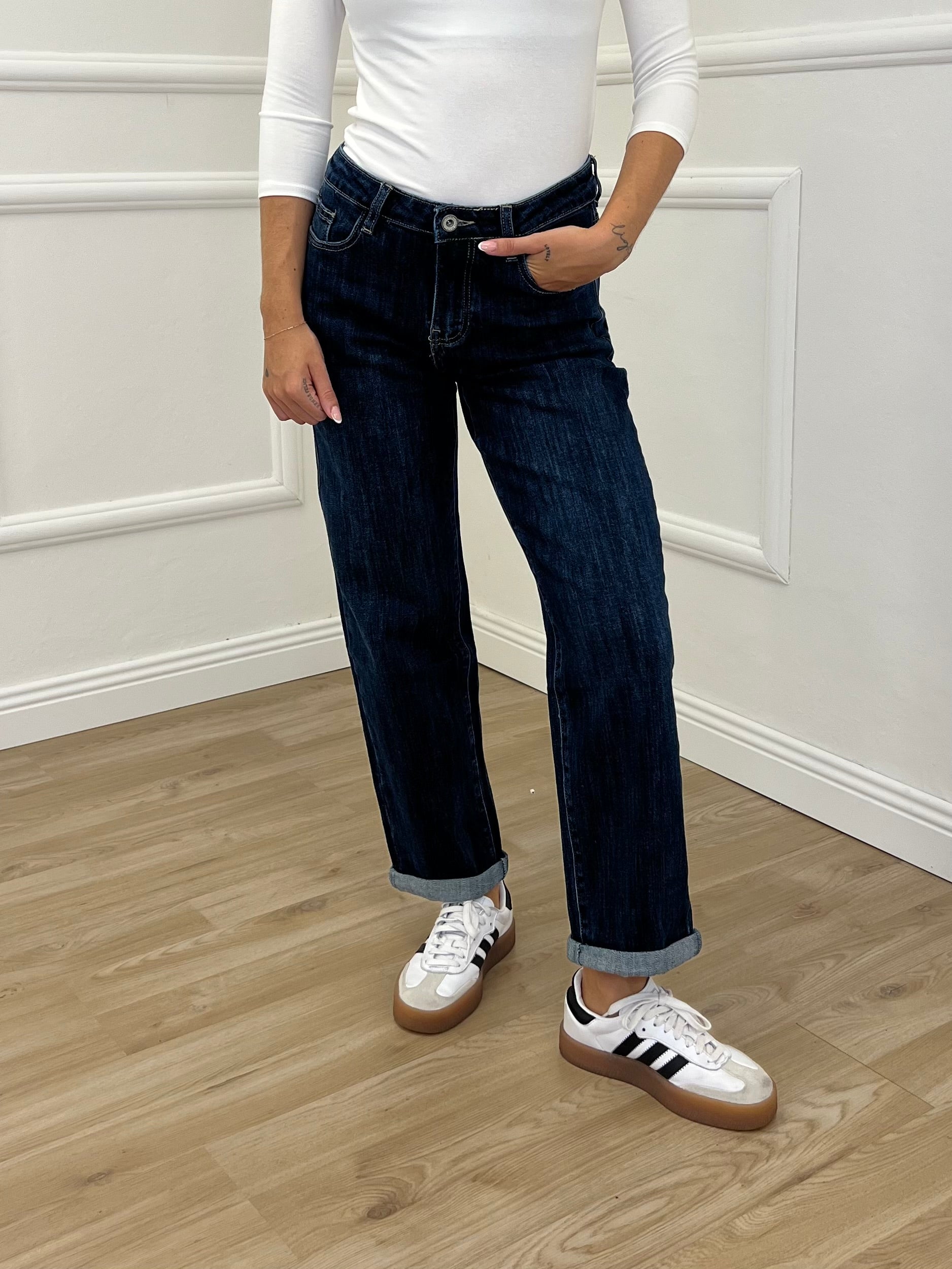 Jeans Mom Fit 9316 Blu