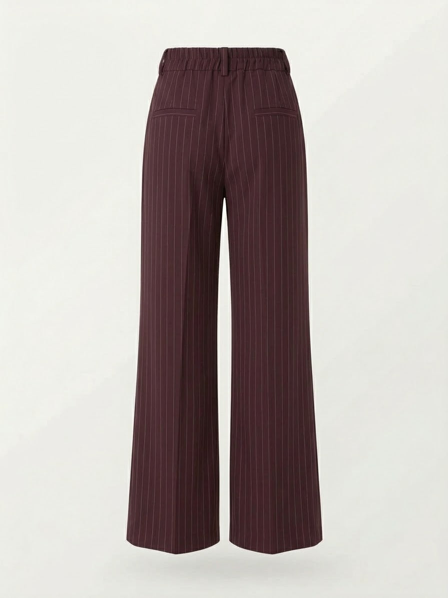 Tailleur Gessato Monopetto 83459 Burgundy