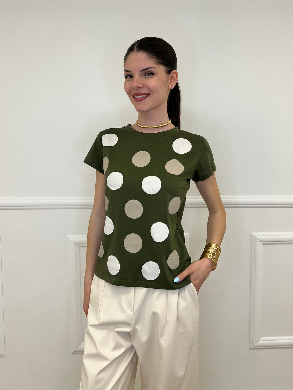 T-shirt Regular Fit Pois