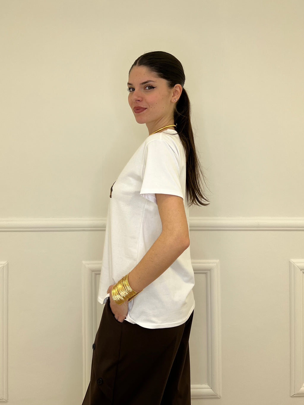 T-shirt Bassotto Borchie