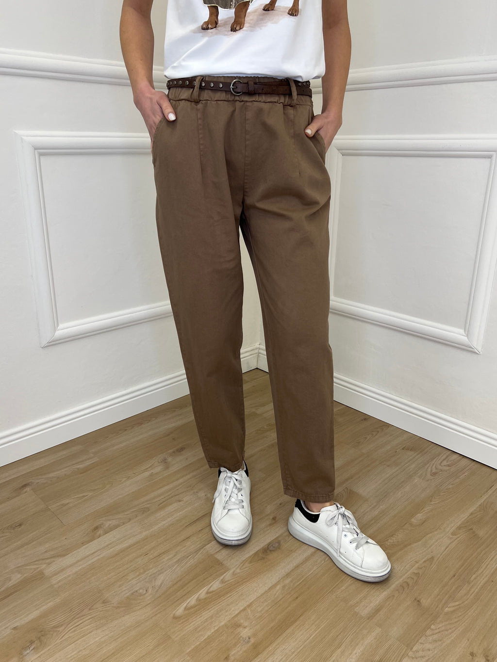 Pantalone Baggy Twill A102 Fango