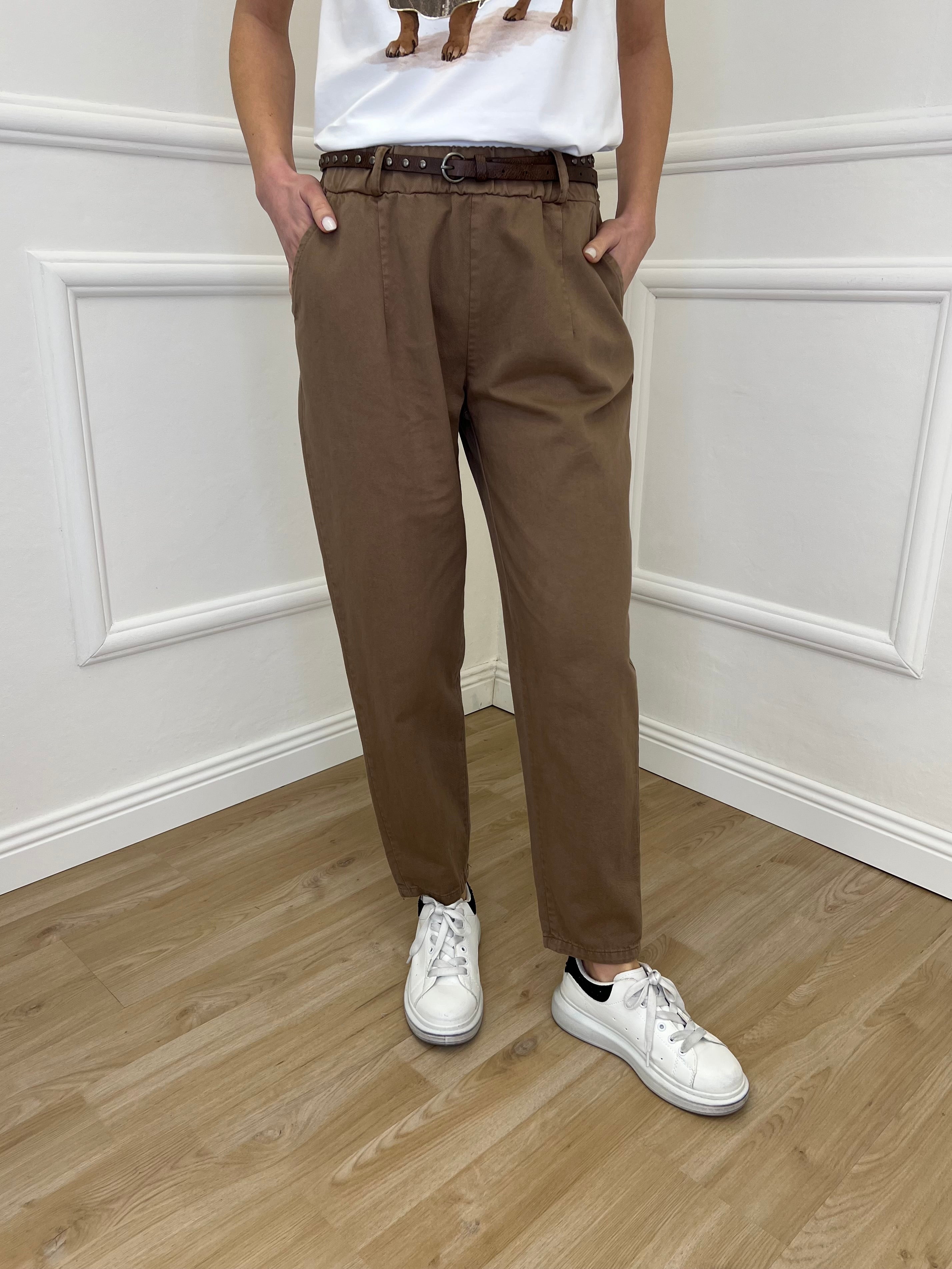 Pantalone Baggy Twill A102 Fango