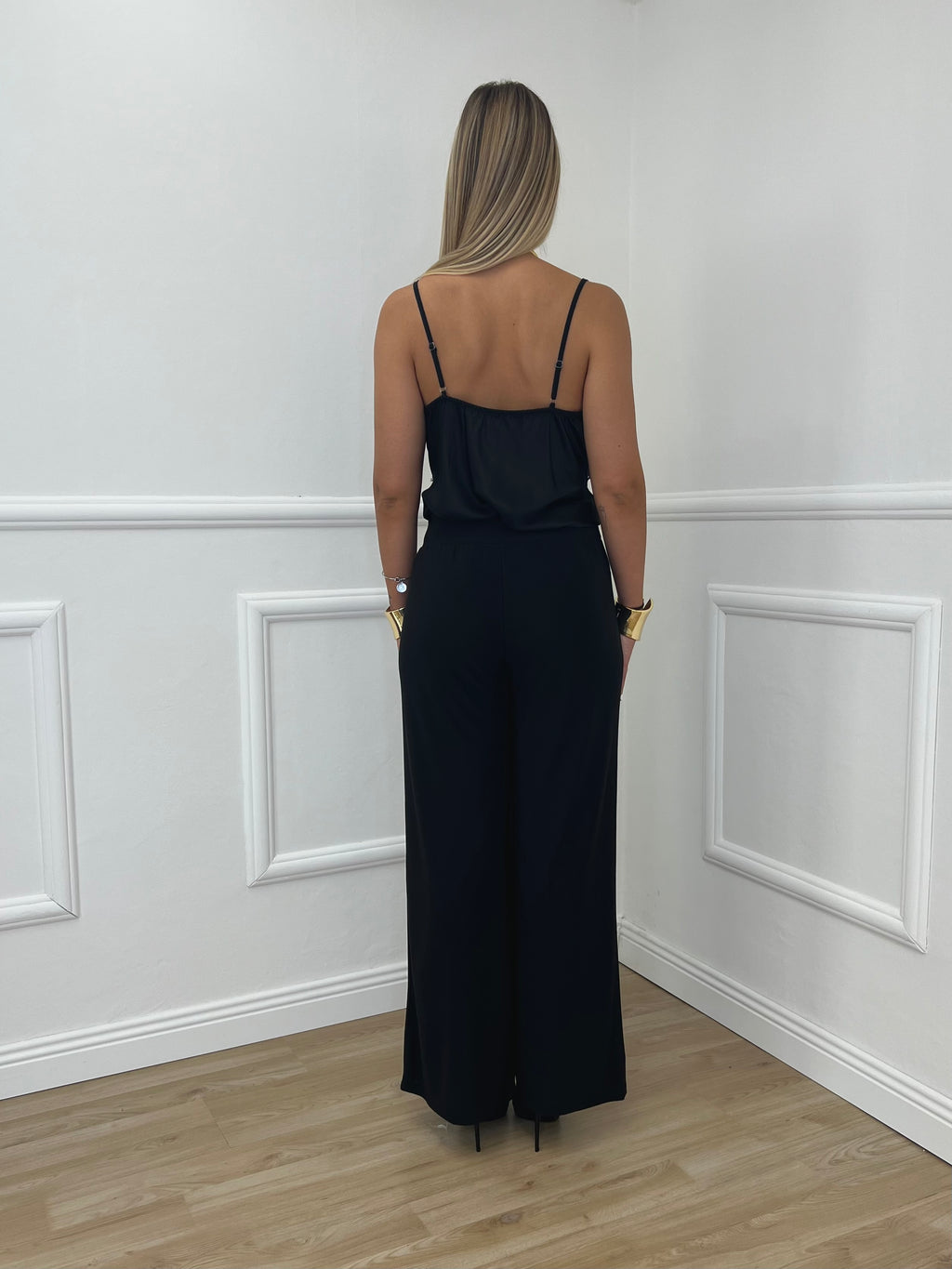 Top In Raso Con Pizzo 80228 Nero