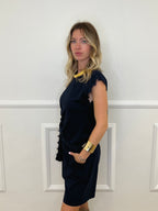 Maglia Con Pizzo e Nodo 8388 Blu
