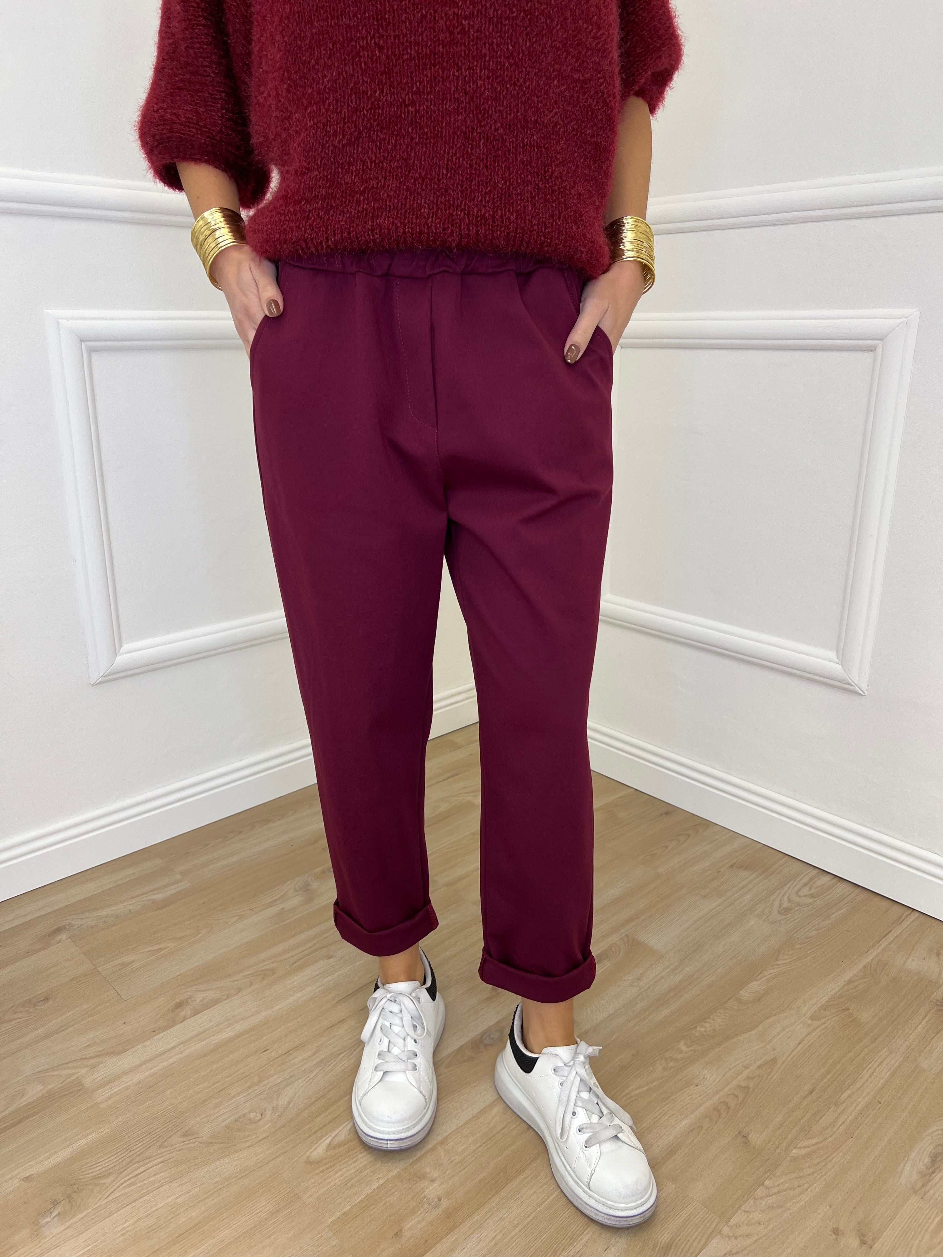 Pantalone Baggy 51013 Burgundy