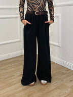 Pantalone Corduroy Cintura 27998 Nero
