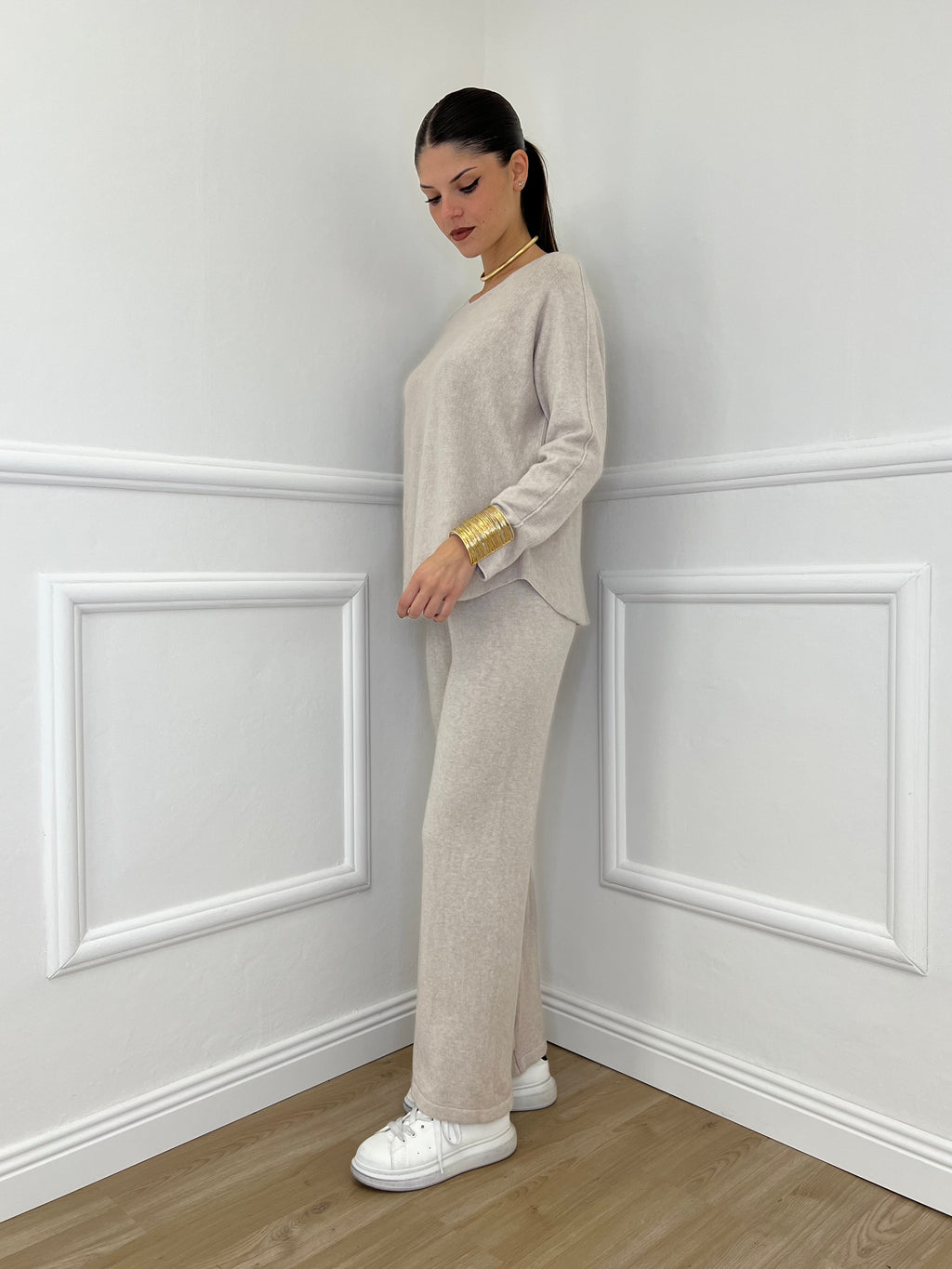 Completo Girocollo 24043 Ecru