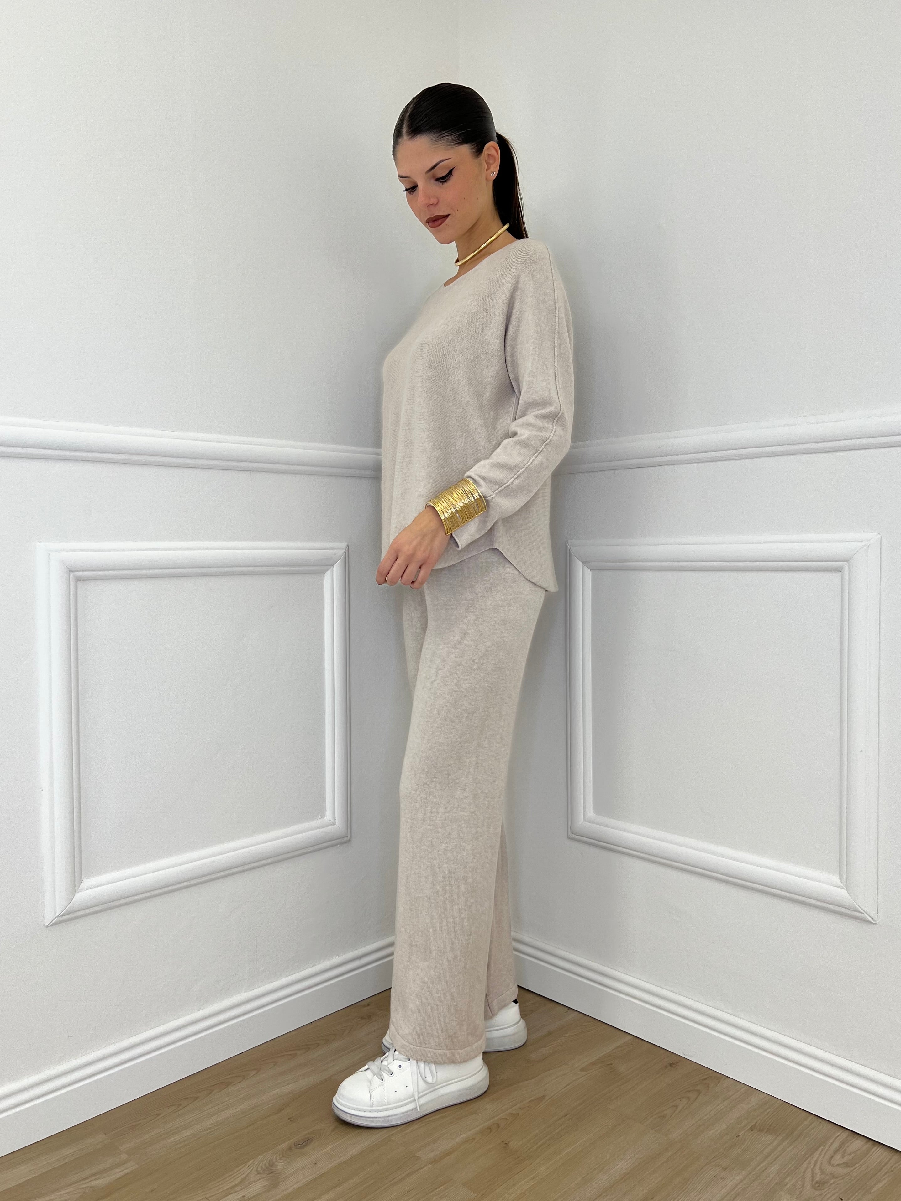 Completo Girocollo 24043 Ecru